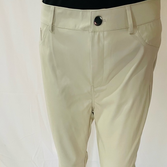NWT Cream Faux Leather Pant  Size: Large - Picture 4 of 11